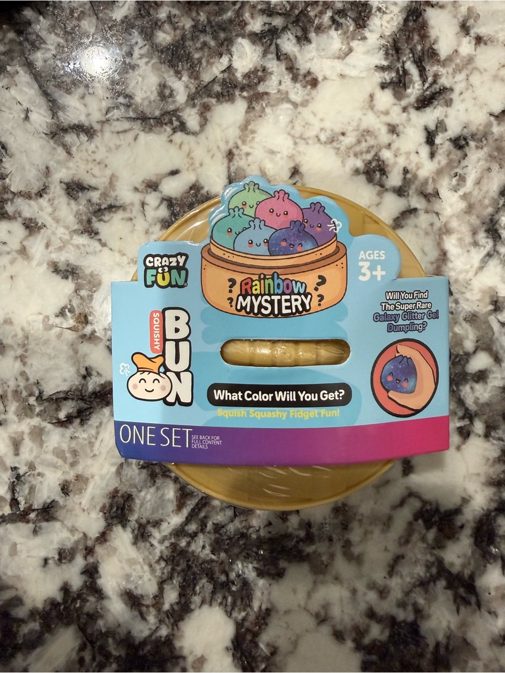 Crazy Fun Glitter Squishy Bun Rainbow Mystery Dumpling - Large - NEW WITH TAGS